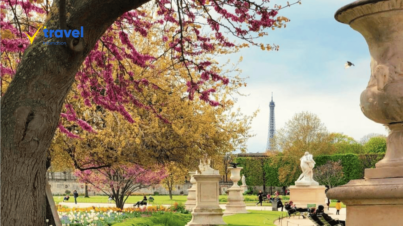 Đi bộ qua Vườn Tuileries