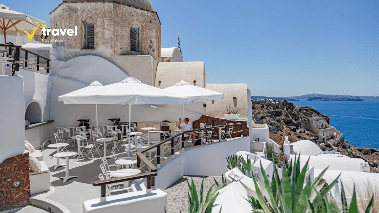 Ban công của Santorini
