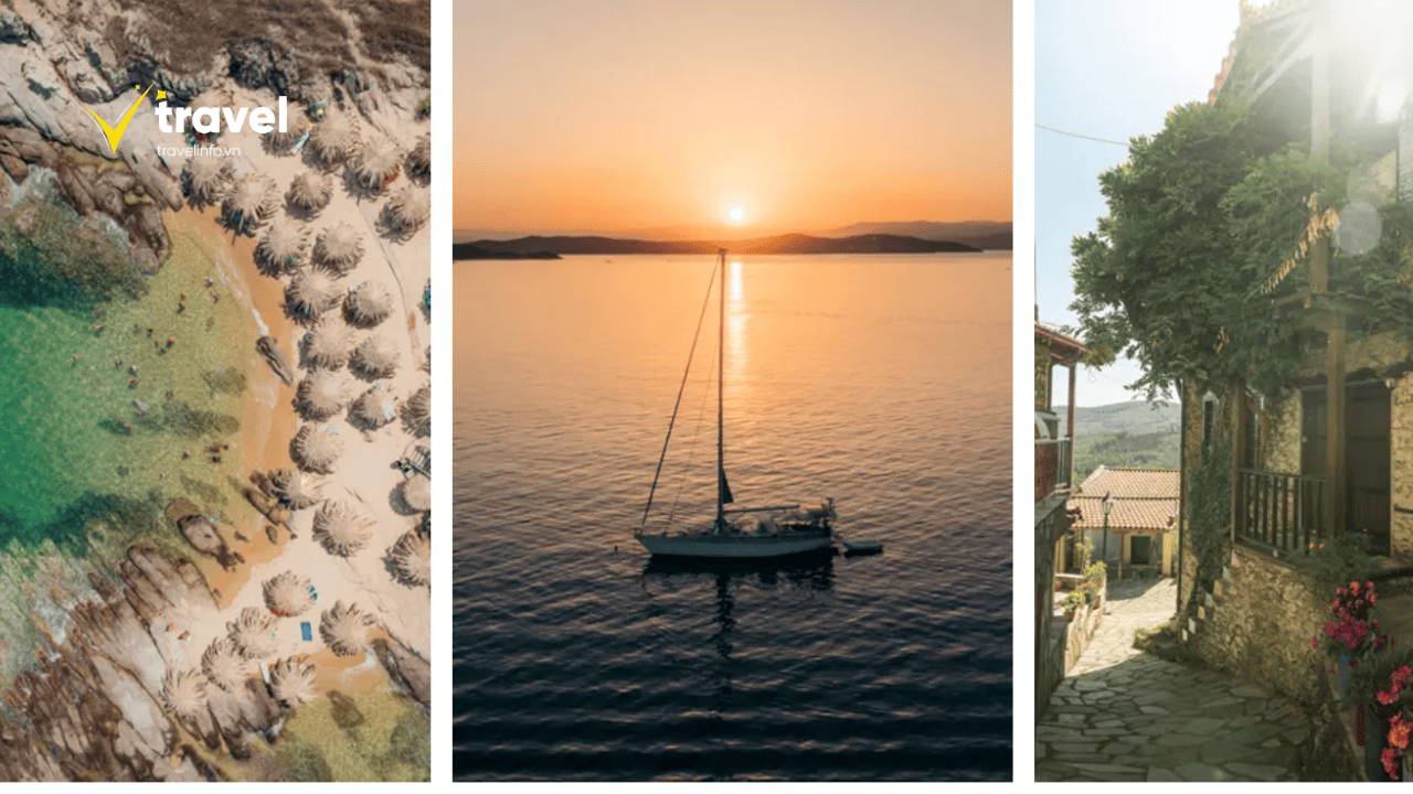 Bán Đảo Halkidiki nằm ở phía bắc Hy Lạp