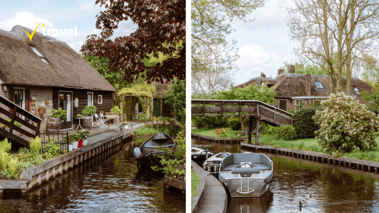 Giethoorn được mệnh danh là “Venice của phương Bắc”