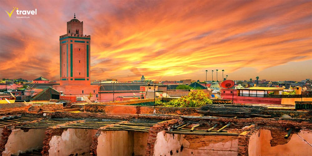 Marrakech – Trái tim rực rỡ của Maroc