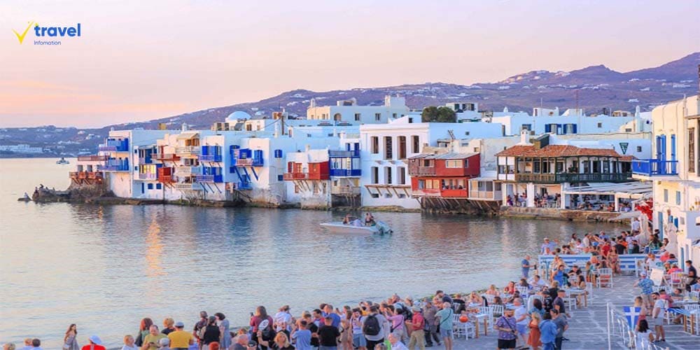 Phố Little Venice Ở Đảo Mykonos: Nét Quyến Rũ Thơ Mộng