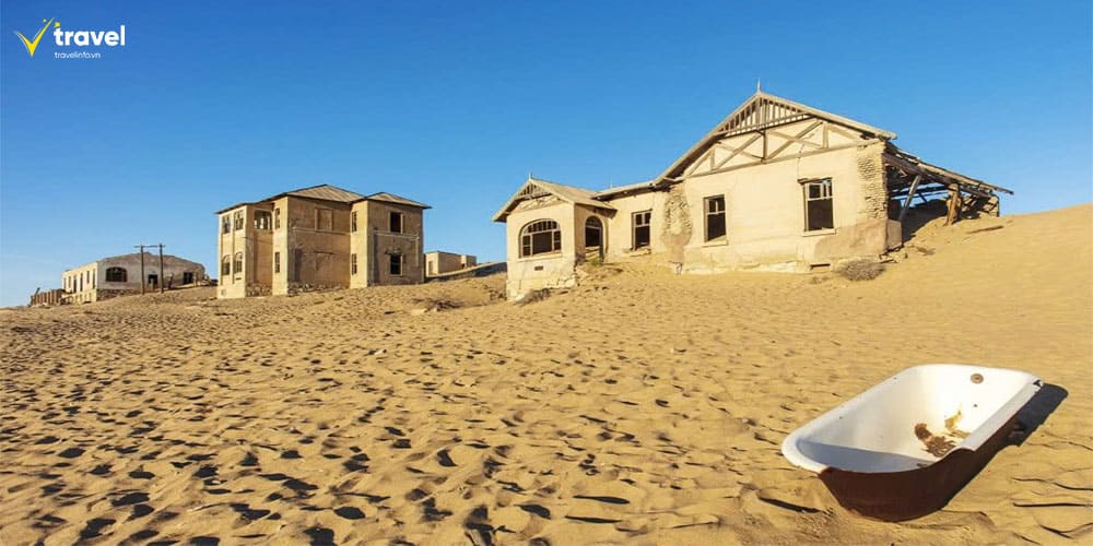 Kolmanskop – Thị trấn ma bị cát chôn vùi giữa sa mạc Namib