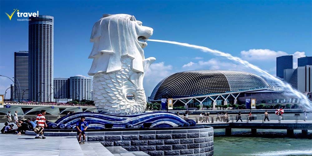 Merlion Park – Nơi đặt tượng sư tử biển biểu tượng