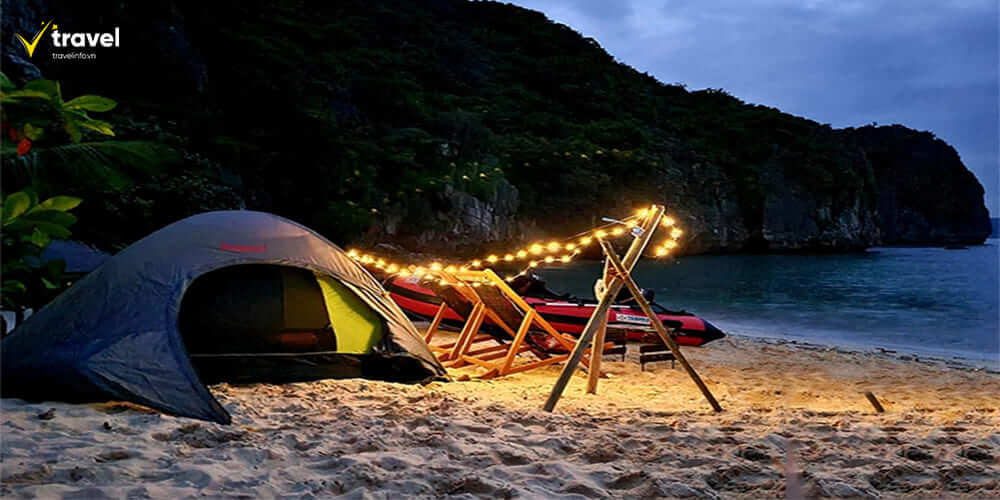 Cắm trại và BBQ trên bãi biển