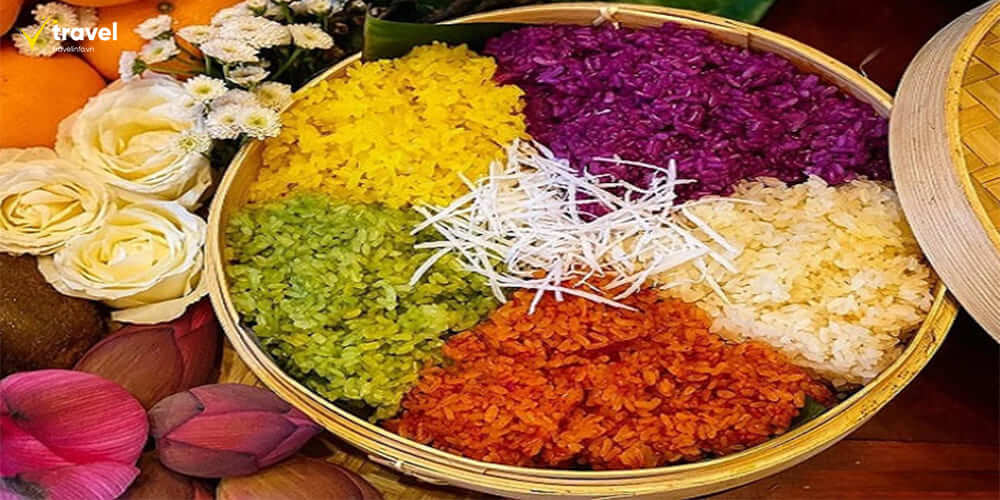 Xôi ngũ sắc – Sắc màu văn hóa dân tộc Mông